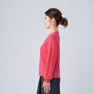 ふるさと納税 服 女 大阪府 泉大津市 日本製 カシミヤ100% レディース クルーネック ローズピンク Lサイズ 2675 ふるさと納税 泉大津市 日本製 カシミヤ100% レディース クルー