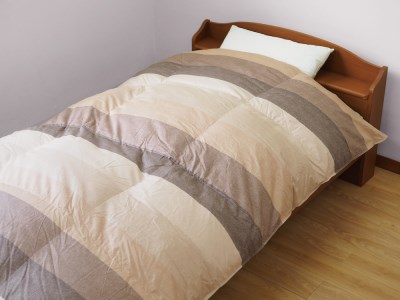 羽毛布団 [シングル] ブラウン 本掛けふとん ホワイトダック ダウン90% 1.3kg入 R＆B BR [1907]