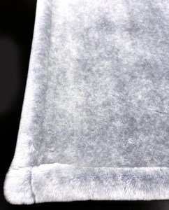 ホワイトミンキーファーニューマイヤー毛布 シングル [ネイビー] KW11818 プレミアム温泉毛布・遠赤外線効果 [1956]