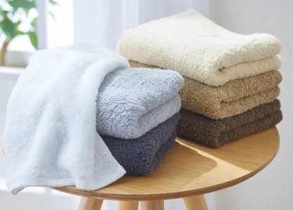 ザ・ラストタオル フェイスタオル2枚セット【ライトグレー】[4166]