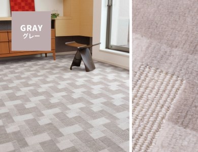 日本製 抗菌 カーペット グレー 1枚 10帖 約352×440cm 600003790型 [2964]