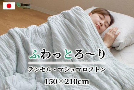 とろけるような心地よさ オールシーズン マシュマロフトン グレー K01TMN7SLG シングル 150cm×200cm [3004]