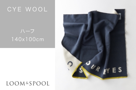 CLOSE YOUR EYES wool blanket ハーフケット [3094]
