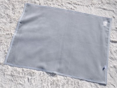 綿100% ベビー毛布(ダークグレー) 85×115cm 毛布の町泉大津市産 N-MM300 [3353] | ベビーブランケット ベビーブランケット