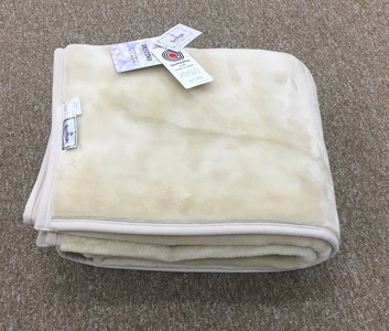日本製 丸洗いOK マイヤー毛布 シングル ベージュ 1枚 (ニューマイヤー毛布)MO-321BE [3675]