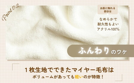 日本製 丸洗いOK マイヤー毛布 シングル ベージュ 1枚  (ニューマイヤー毛布) MO-321BE [3675]