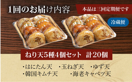 【定期便】ねり天20個セット3か月分[AOCP001] おでん