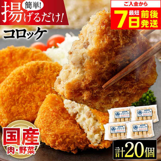 冷凍コロッケ 計20個[AOAI038] コロッケ