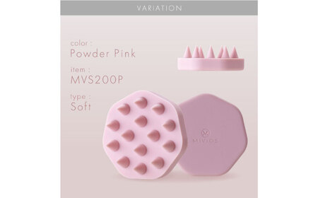 MIVIOS ヘッドスパブラシ ソフト パウダーピンク/MVS200P[AOAB119] ヘッドスパ