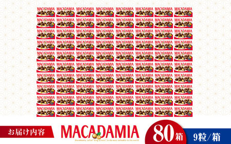 【年内発送】明治 マカダミアチョコレート 9粒×80箱 [AOAA035] チョコレート