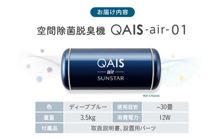空気清浄機 QAIS-air-01 ディープブルー[AOAF007] 空気清浄機