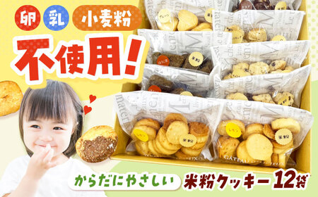 米粉クッキー 12個入り 大阪府高槻市/アレルギーに配慮したパン菓子の店hana-hana[AOBF007] クッキー クッキー クッキー クッキー クッキー