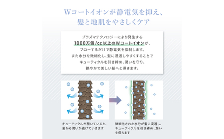 ワンダム プラズマケア ヘアドライヤー SHD-501F ブラック[AOER008] ヘアドライヤー