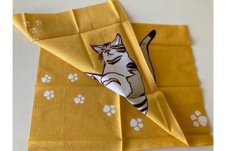 猫グッズ】ネコのかわいい手ぬぐい ２点セット | 大阪府高槻市