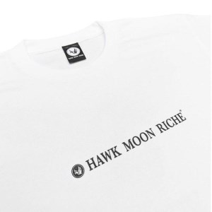  HAWK MOON RICHEモノクロTシャツ （ブラック・ホワイト各１枚計2枚セット/ユニセックス）　Lサイズ