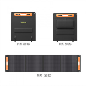 【ふるなびWEEK対象】折畳みソーラーパネル 200W 急速充電対応 MC4ケーブル付き 単結晶 高効率 USB Type-C DC MC4 TYH-200WA FN-Limited-PR