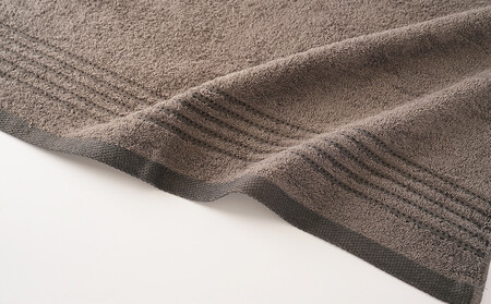 【日本製】ito美人コンパクトバスタオル　チャコールグレー3枚セット