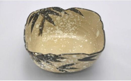 乾山写 雪笹紋向付 5個【水間焼伏原窯】