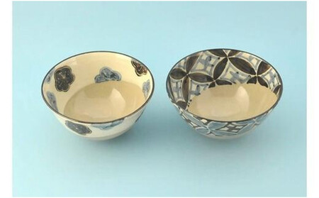 乾山 絵替飯碗 5柄セット【水間焼伏原窯】