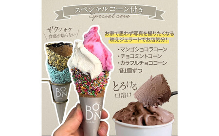 ジェラート 6種 9個 アソートセット ギフト スペシャルコーン付