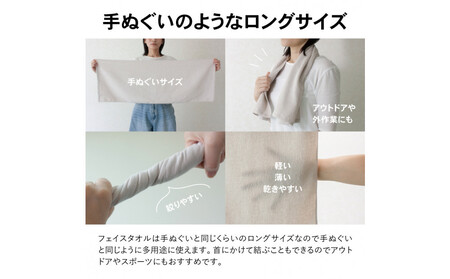いつでも清潔ロングフェイスタオル［制菌加工］（3枚セット）【2048130】