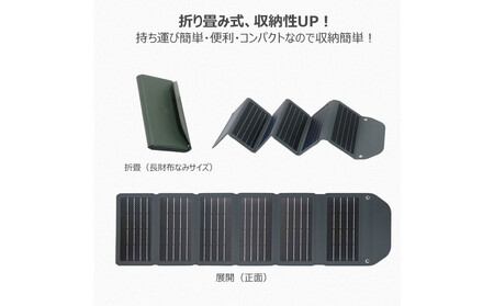 折り畳み式 レザー調デザイン ソーラーパネル TYH-L18M