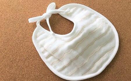 「天使のガーゼ」ベビースタイ3枚セット ベージュ