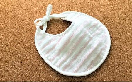 「天使のガーゼ」ベビースタイ3枚セット ピンク