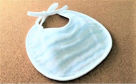 「天使のガーゼ」ベビースタイ3枚セット ブルー