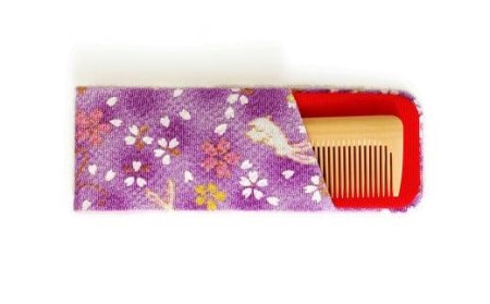 つげ櫛工房『辻忠商店』通し櫛3寸5分ケース付(さつまつげ) // 櫛 つげ櫛