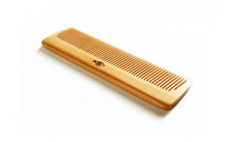 つげ櫛工房『辻忠商店』通し櫛3寸5分ケース付(さつまつげ) // 櫛 つげ櫛