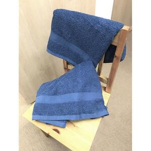 【大阪泉州タオル】Twinkle 銀の抗菌バスタオル2枚(ミッドナイトブルー)