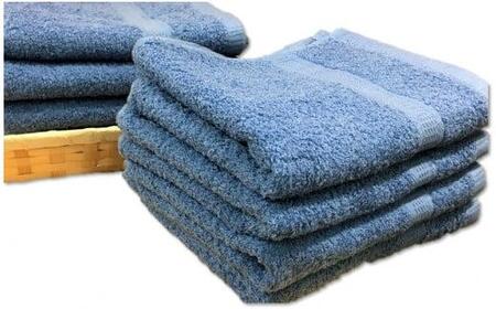 【大阪泉州タオル】Twinkle 銀の抗菌フェイスタオル8枚(トワイライトブルー)