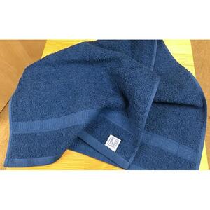 【大阪泉州タオル】Twinkle 銀の抗菌フェイスタオル８枚（ミッドナイトブルー）