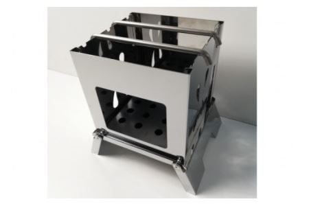 焚き火台 囲 Sサイズ ビニールケース付 B5｜新星金属製作所 大阪府 守口市 かこみ キャンプ ソロ ツーリング 山登り BBQ バーベキュー コンロ 焚火台 焚き火 折り畳み コンパクト 軽量 [0958]