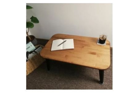 天然木 トースト 折りたたみ ローテーブル Sサイズ｜新星金属製作所 大阪府 守口市 集成材 ナチュラル テーブル 折りたたみ ローテーブル リビング 子供 子供部屋 おしゃれ 家族 [2486]