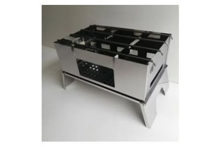 焚き火台 囲 艶消し 2トーン ネーム Lサイズ ビニールケース付 A3｜新星金属製作所 大阪府 守口市 かこみ キャンプ ソロ ツーリング 山登り BBQ バーベキュー コンロ 焚火台 焚き火 折り畳み コンパクト 軽量 [0866]