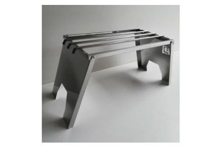 焚き火台 囲 クッカースタンド ネーム ビニールケース付 B4｜新星金属製作所 大阪府 守口市 かこみ 温度調節 キャンプ ソロ ツーリング 山登り BBQ バーベキュー コンロ 焚火台 焚き火 折りたたみみ コンパクト 軽量 [0881]