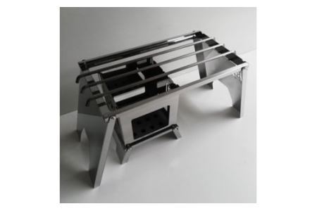 焚き火台 囲 クッカースタンド ネーム ビニールケース付 B4｜新星金属製作所 大阪府 守口市 かこみ 温度調節 キャンプ ソロ ツーリング 山登り BBQ バーベキュー コンロ 焚火台 焚き火 折りたたみみ コンパクト 軽量 [0881]