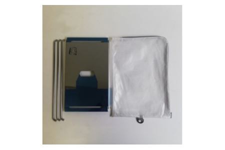 焚き火台 囲 クッカースタンド ネーム ビニールケース付 B4｜新星金属製作所 大阪府 守口市 かこみ 温度調節 キャンプ ソロ ツーリング 山登り BBQ バーベキュー コンロ 焚火台 焚き火 折りたたみみ コンパクト 軽量 [0881]