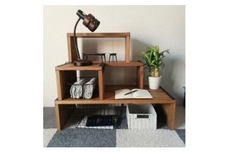 無垢材 スタッキングシェルフ セットD 5点セット [2572]