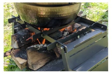 [最短15秒で簡単組立] コンロ焚き火台 - cacomi black 3ways -｜新星金属製作所 大阪府 守口市 [0930]