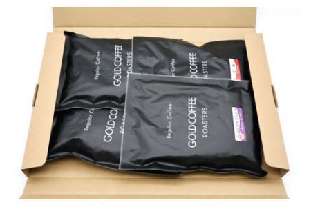 [軽め／粉] コーヒー100g×4種 [ゴールド珈琲 大阪府 守口市] [2282]