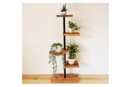 MUKUのスタンドシェルフ 4段タイプ(無垢材／完成品)｜新星金属製作所 大阪府 守口市 [0945]