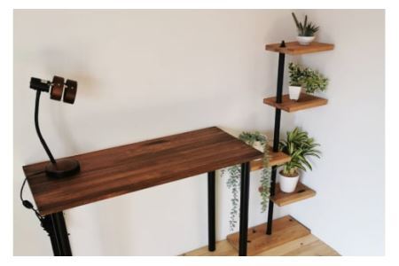 MUKUのスタンドシェルフ 4段タイプ(無垢材／完成品)｜新星金属製作所 大阪府 守口市 [0945]