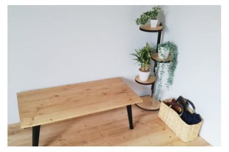 [角にも置ける] しずくのスタンドシェルフ 3段タイプ ナチュラル（天然木／完成品）｜新星金属製作所 大阪府 守口市 [0980]