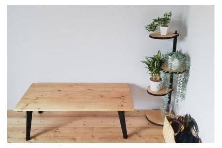 [角にも置ける] しずくのスタンドシェルフ 3段タイプ ナチュラル（天然木／完成品）｜新星金属製作所 大阪府 守口市 [0980]