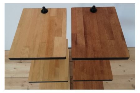 たくさん飾れるスタンドシェルフ 3段タイプ ナチュラル（天然木／完成品）｜新星金属製作所 大阪府 守口市 [0981]