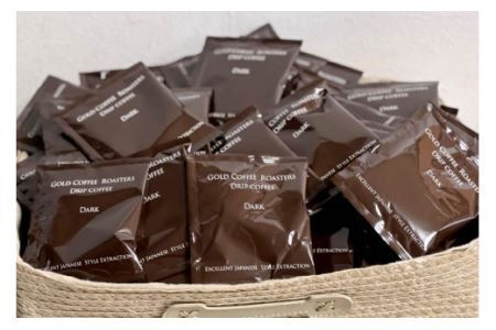 コーヒー 自家焙煎 ドリップバッグ ダーク 100個 [ゴールド珈琲 大阪府 守口市｜ドリップパック 大容量 珈琲 簡単 手軽 プレゼント ギフト 贈りもの [2269]