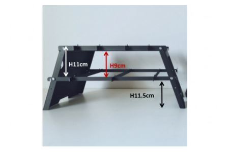 焚き火台 cacomi mesh 黒皮鉄 black 1台 キャンプ BBQ アウトドア コンパクト｜新星金属製作所 大阪府 守口市 [0960]